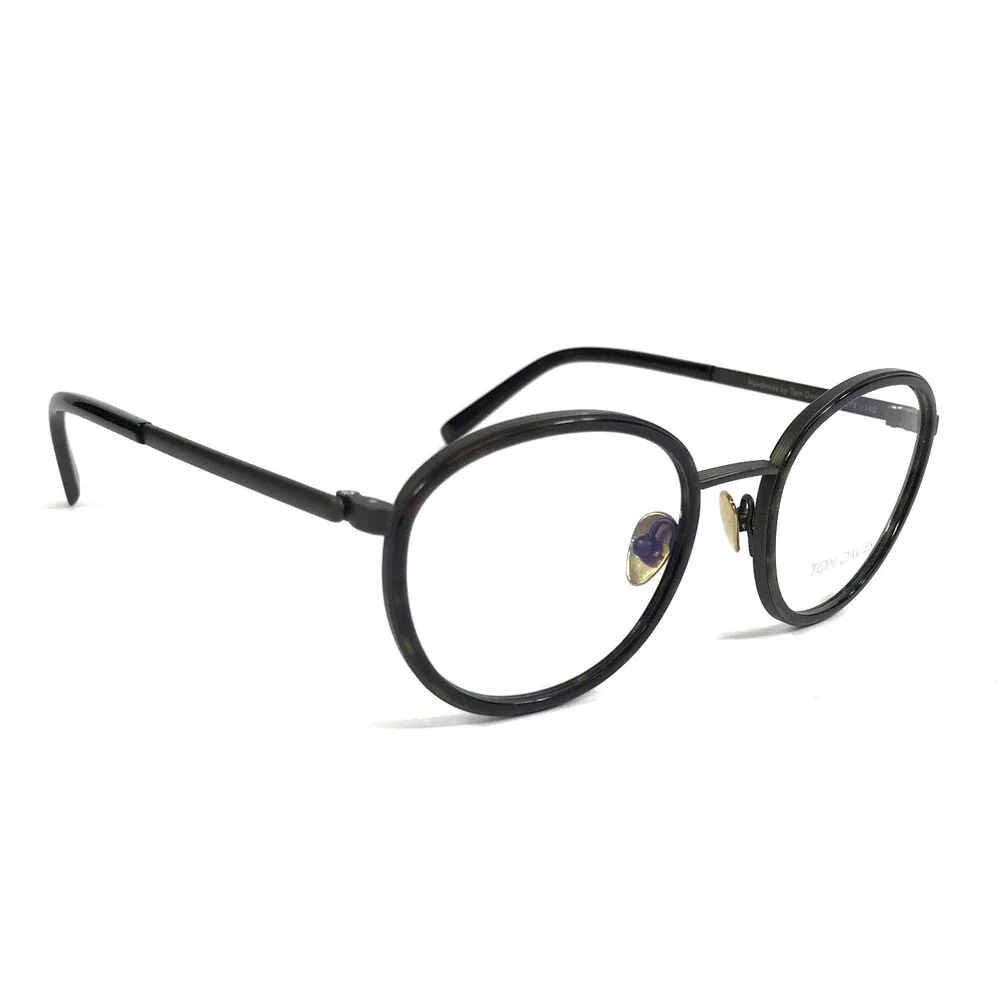 Tom Davies Eyeglasses Frames TD741 Col. 2207 Matte and Polished Black 47-19-140
